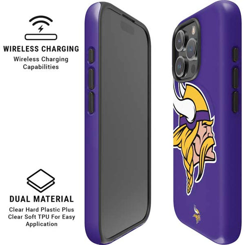 NFL Minnesota Vikings Retro Logo iPhone 16 Pro Magsafe Impact Case